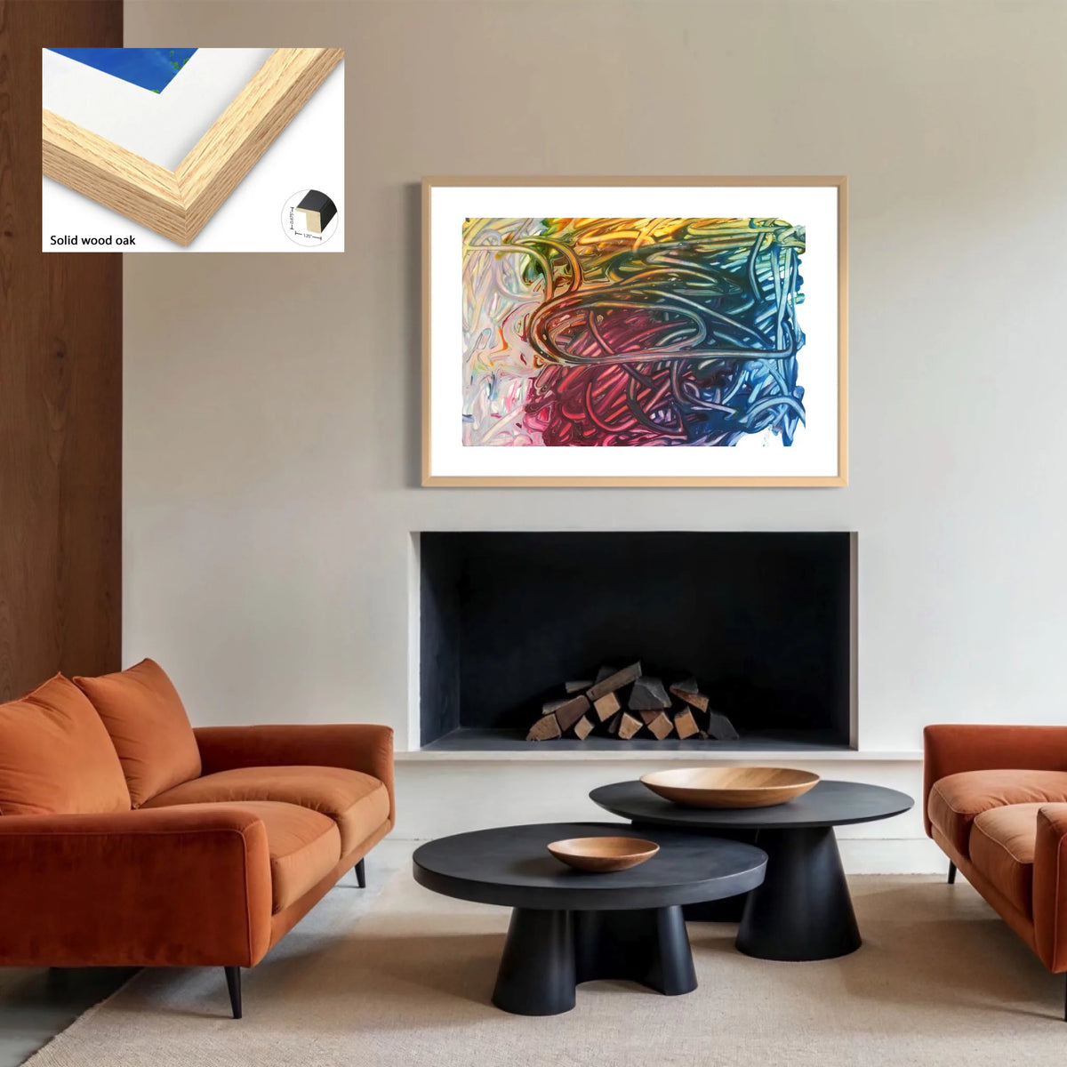 MU7B_Solid Wood _Oak_Frame_4%22white_mat_PP-30x45-WM4-SLDWO-1x1