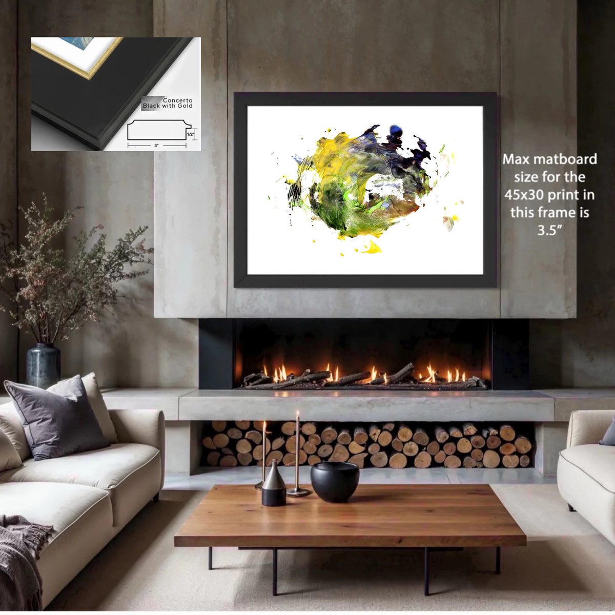 MU4A_Concerto_black_with_gold_3.5%22white mat_PP-45x30-WM4-COBG-3x0.9