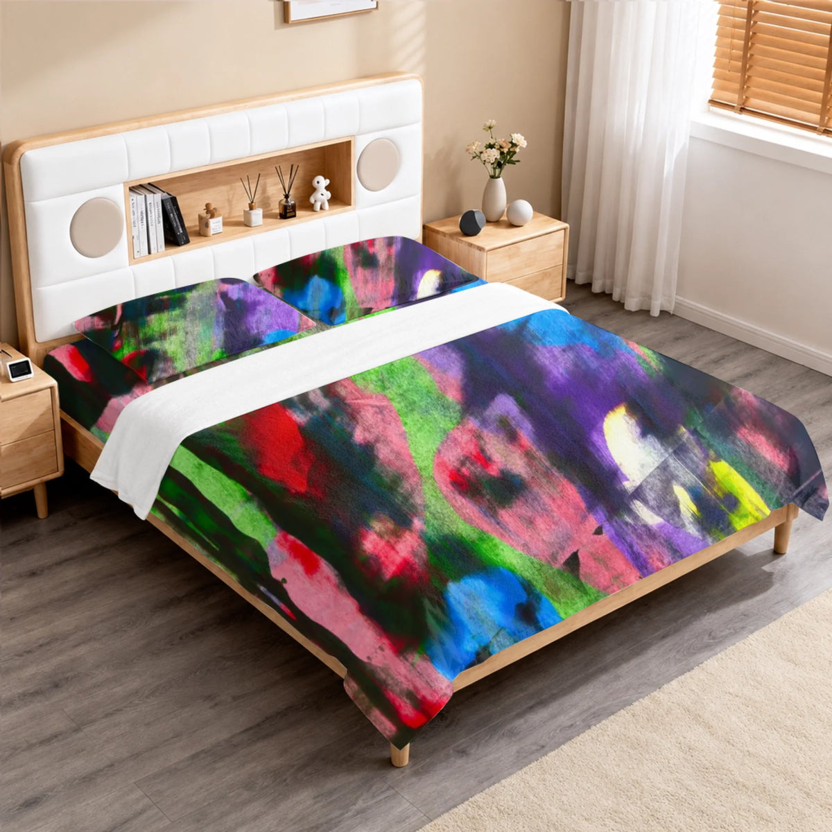 Queen Size Bedding Set, D-2739, Summer 26, Buy as is