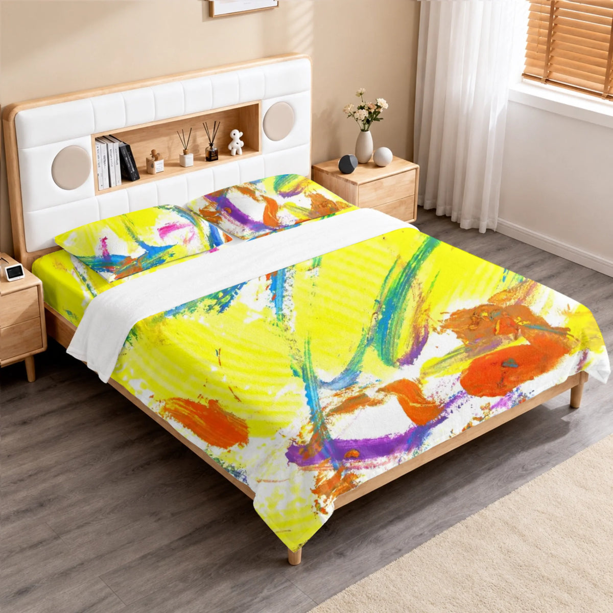 Queen Size Bedding Set, D-2897, Summer 26, Buy as is