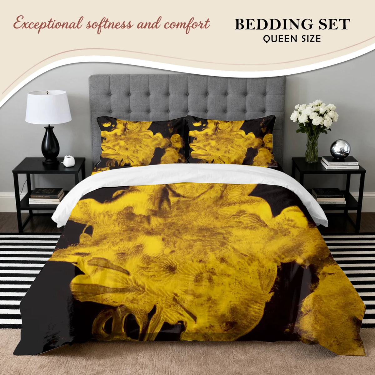 Queen Size Bedding Set, D-2847, Summer 26, Buy as is