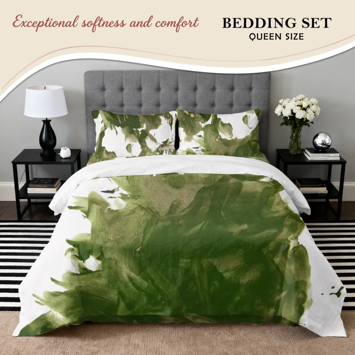 Queen Size Bedding Set, D-2744, Summer 26, Buy as is