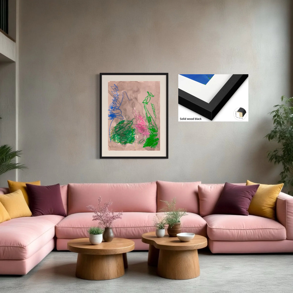 Paper prints_solid wood black_off white matt 4%22_1.25x0.875_30x40in