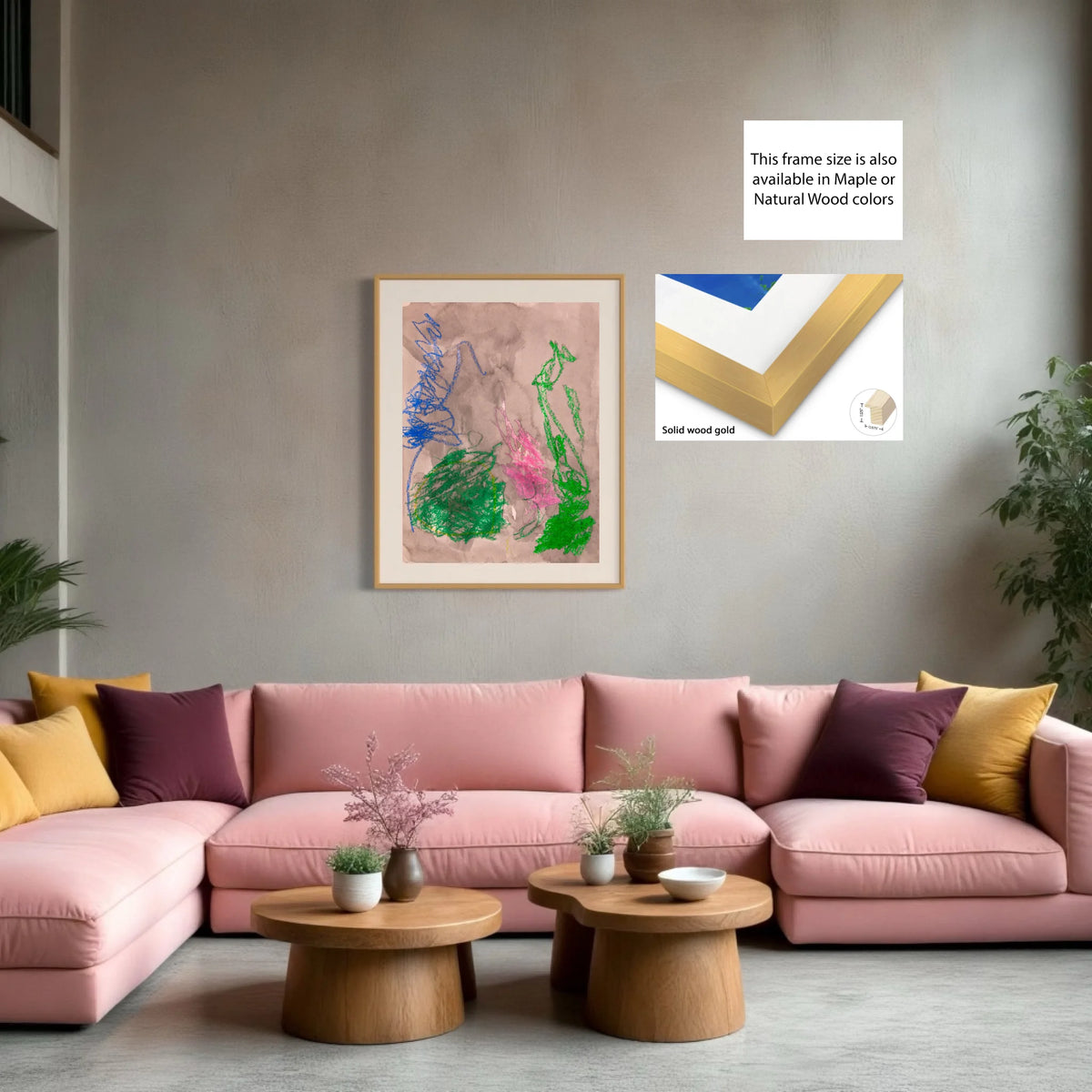 Paper prints_solid wood gold_off white matt 4%22_0.875x1.125_30x40in