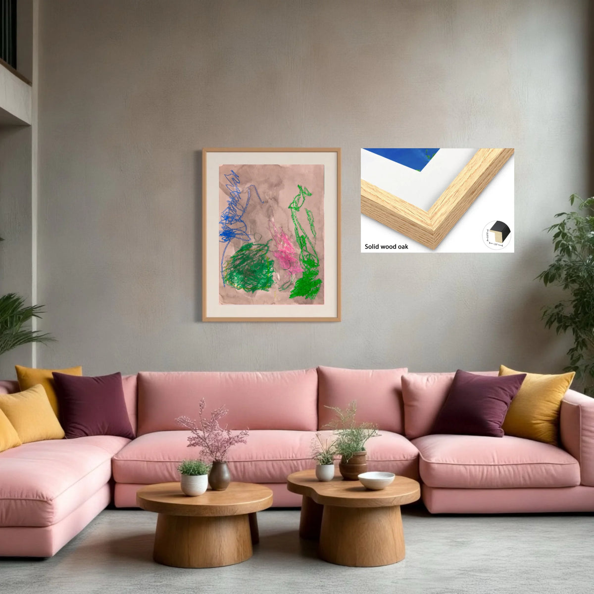 Paper prints_solid wood oak_off white matt 4%22_1.25x0.875_30x40in
