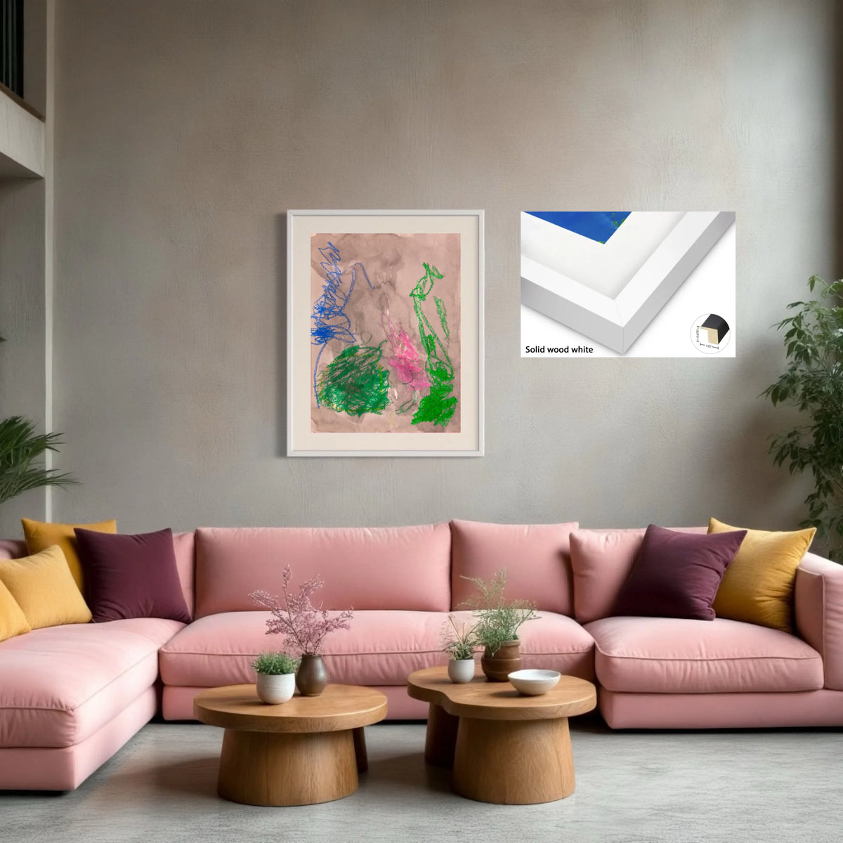 Paper prints_solid wood white_off white matt 4%22_1.25x0.875_30x40in