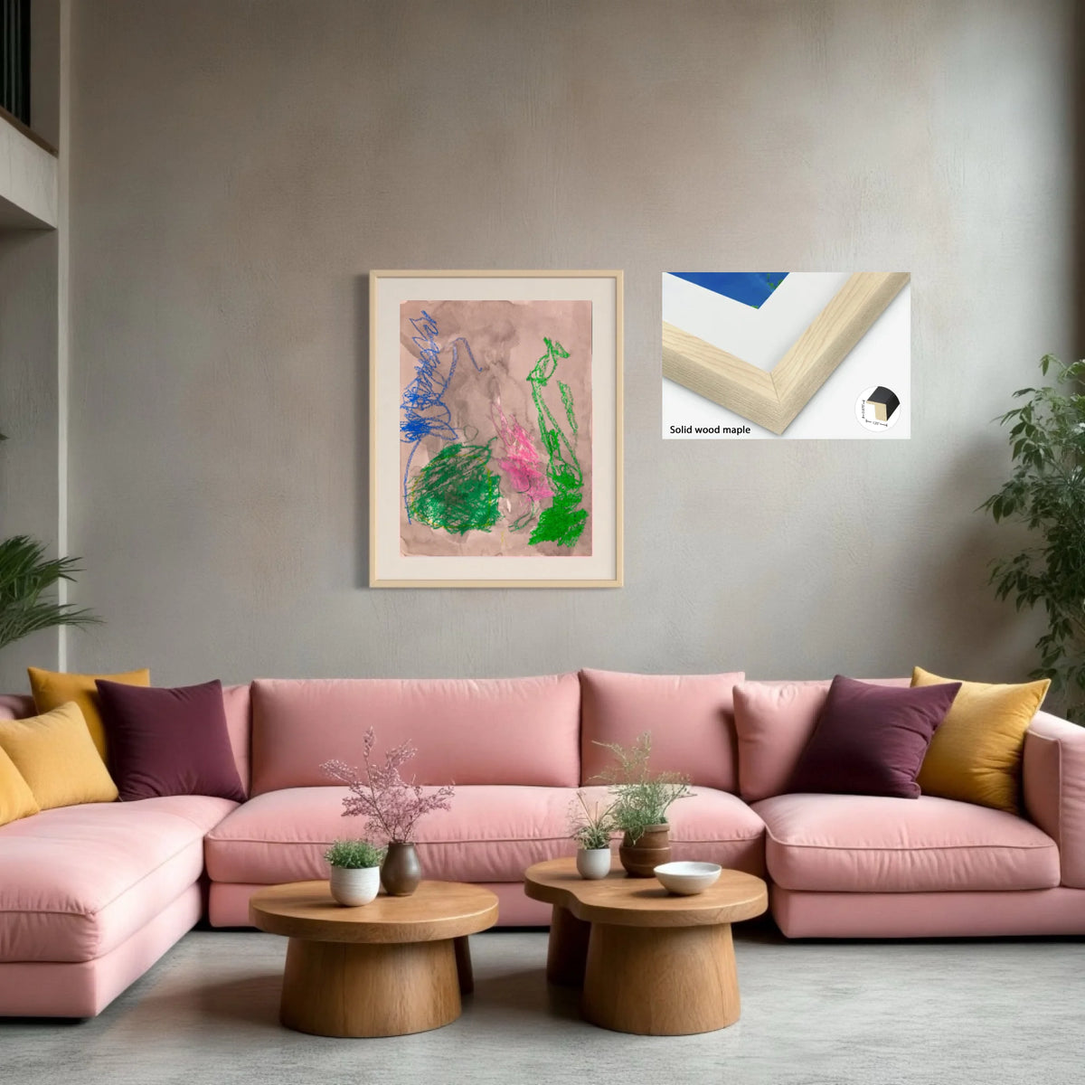 Paper prints_solid wood maple_off white matt 4%22_1.25x0.875_30x40in