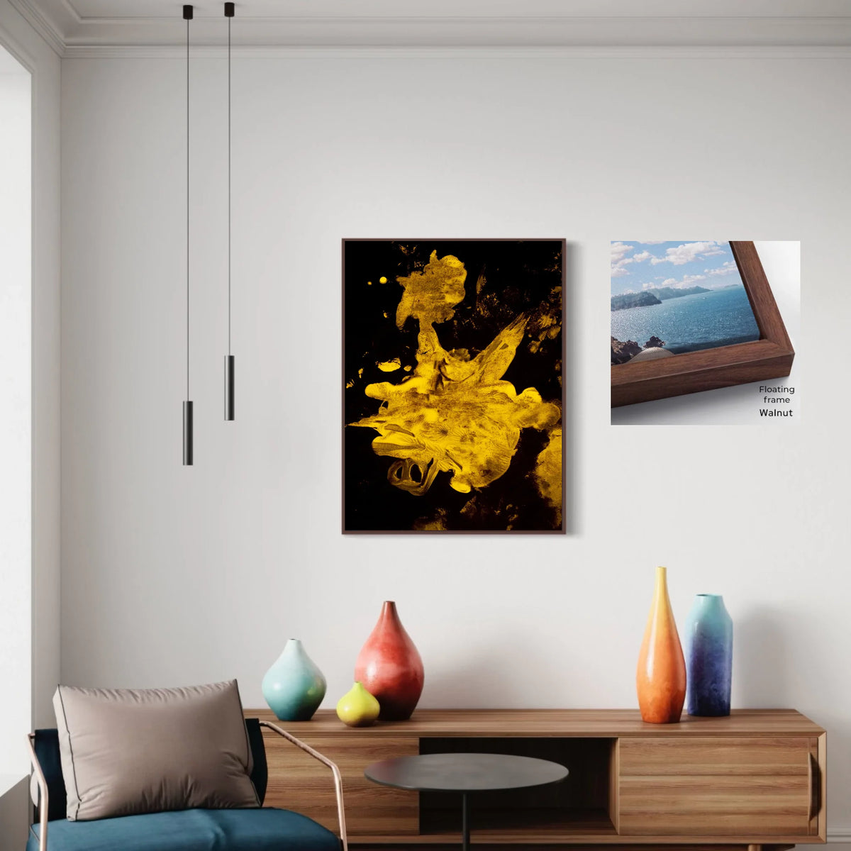 Floating_framed canvas_Walnut_CP-30x40-FWa