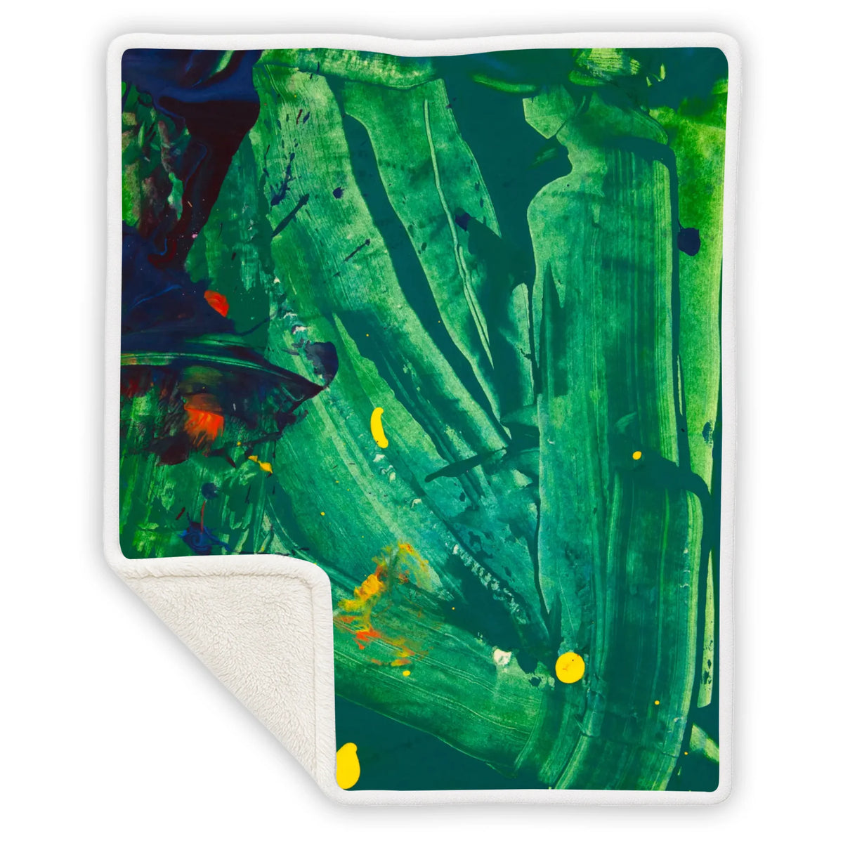 Sherpa fleece blanket A, Customizable, Summer26