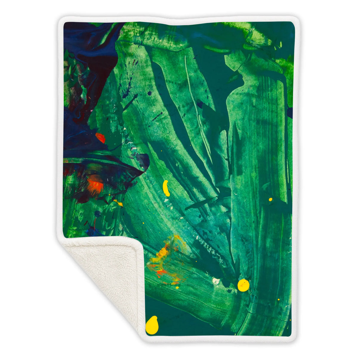 Sherpa fleece blanket A, Customizable, Summer26