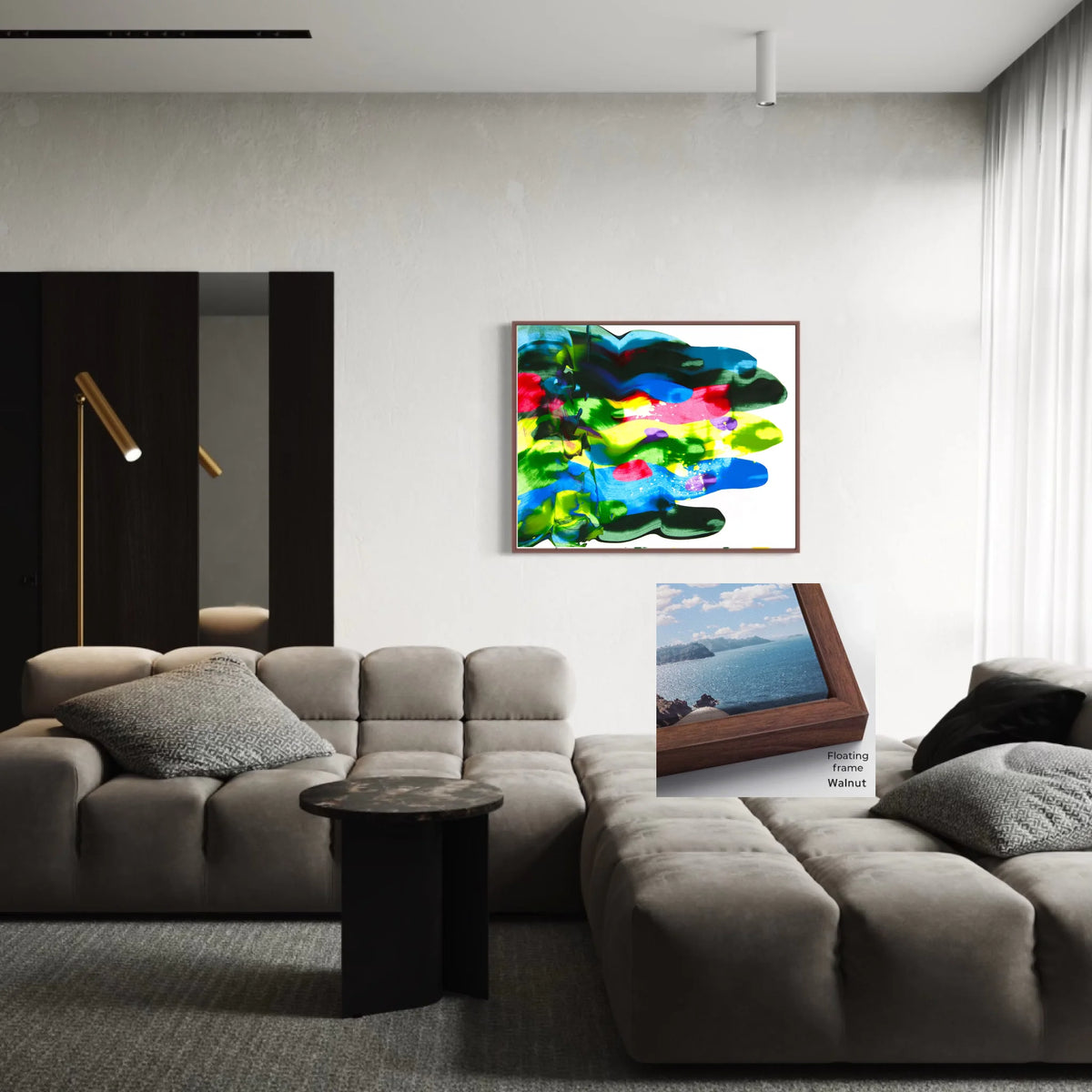 Floating_framed canvas_Walnut_R 5 to 4_CP-45x36x0.75-FWa