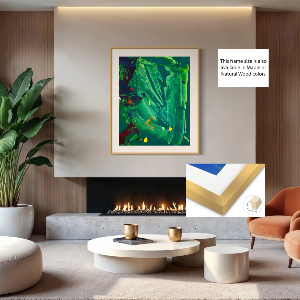 Paper print_Solid wood gold_off white mat 4%22_0.875x1.125_36x45in