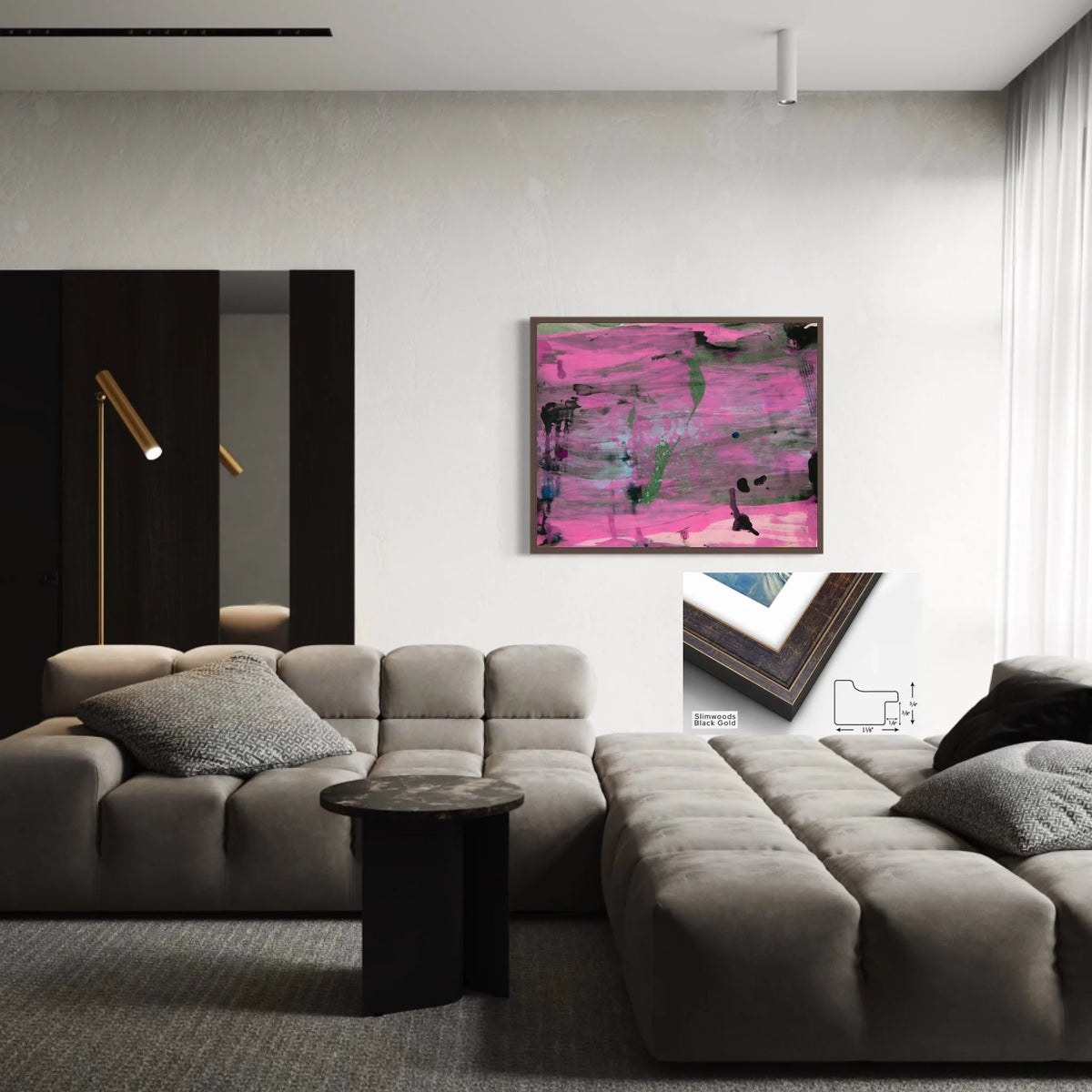 Framed canvas_Slimwood Black Gold_R 5 to 4_CP-45x36x0.75-SBG-1.125x0.75