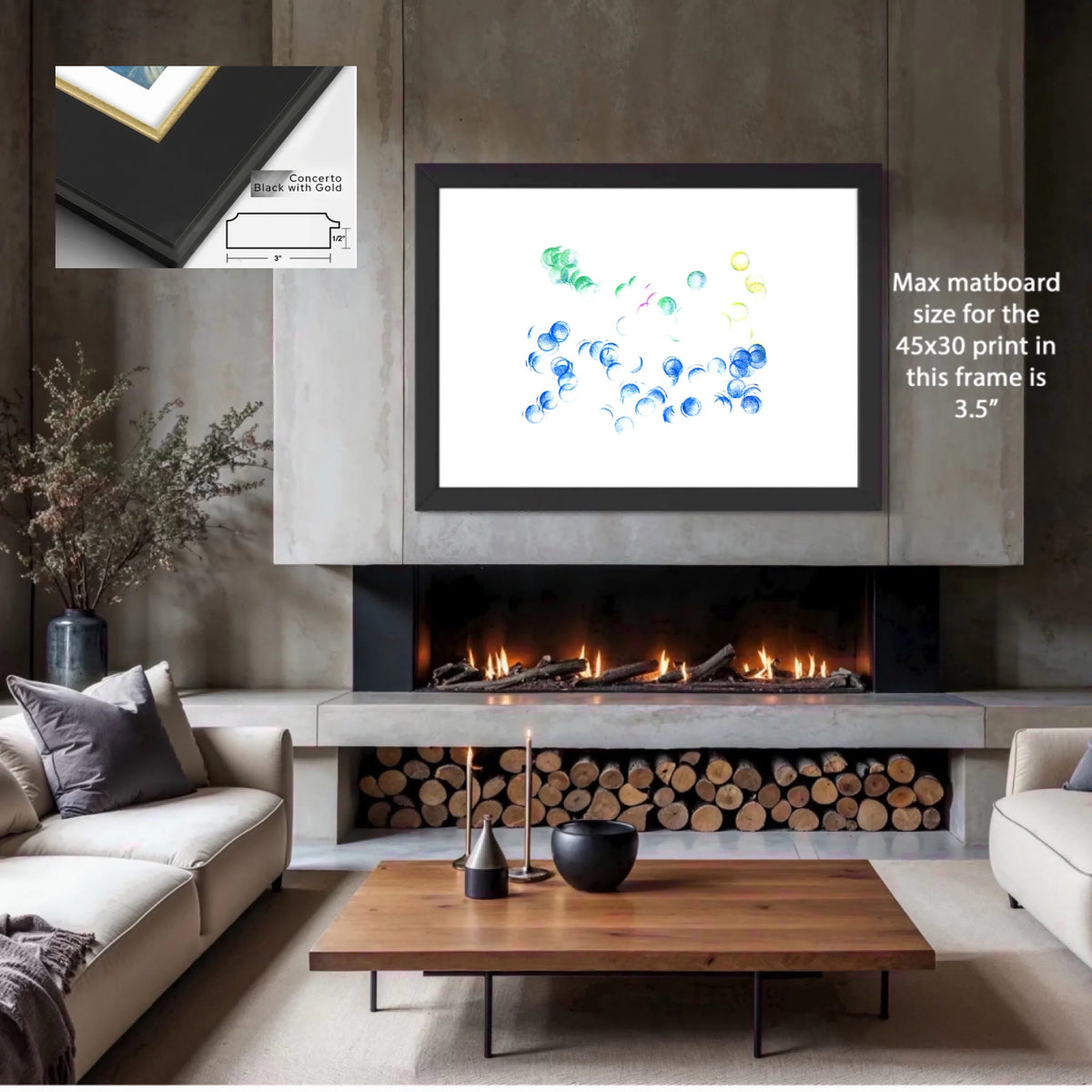 MU4A_Concerto_black_with_gold_3.5%22white mat_PP-45x30-WM4-COBG-3x0.9