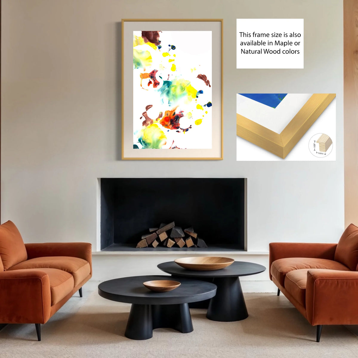 Paper print_regular_solid wood gold_off white matt 4%22_0.875x1.125_30x45in