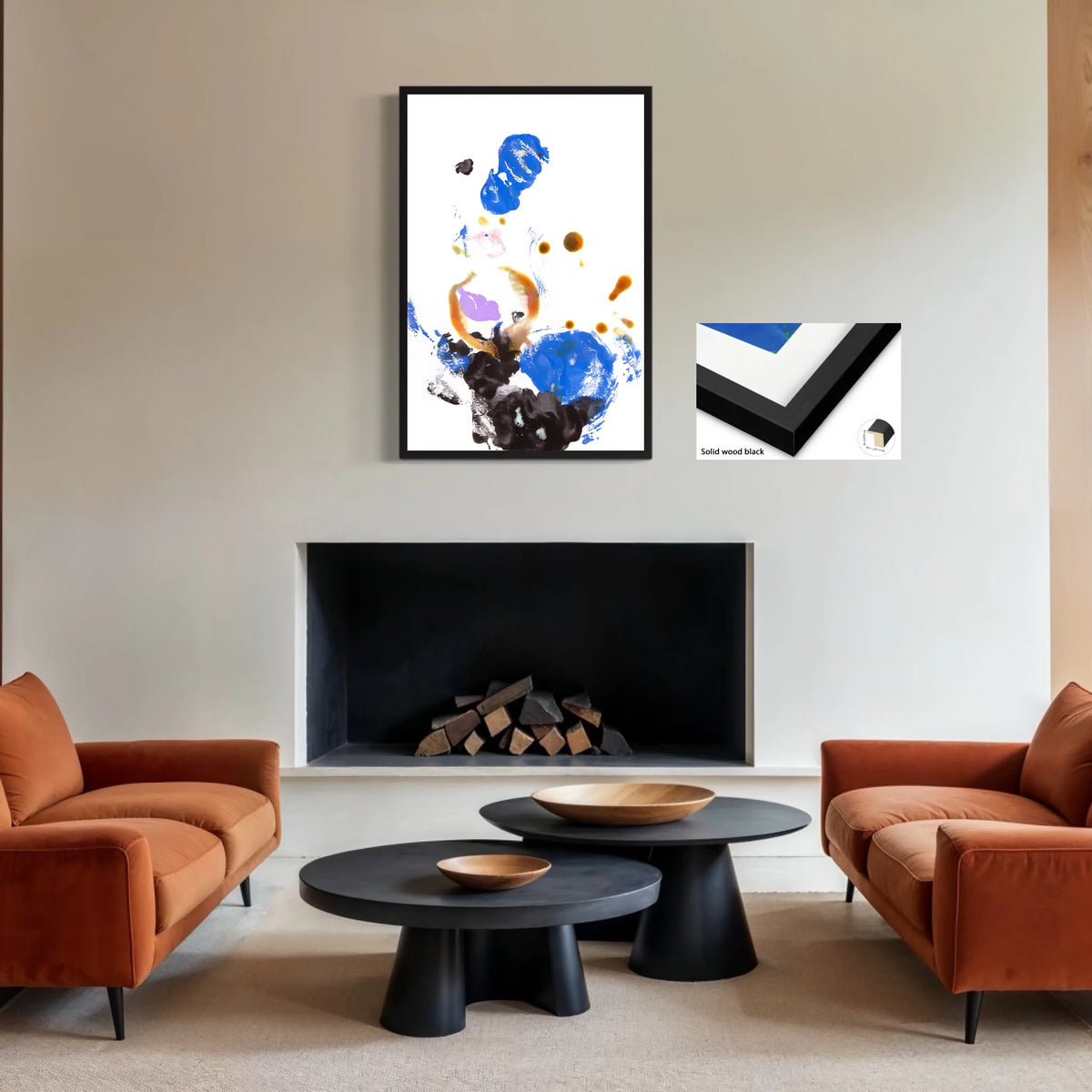 Canvas regular_solid wood black_1.25x0.875_30x45in