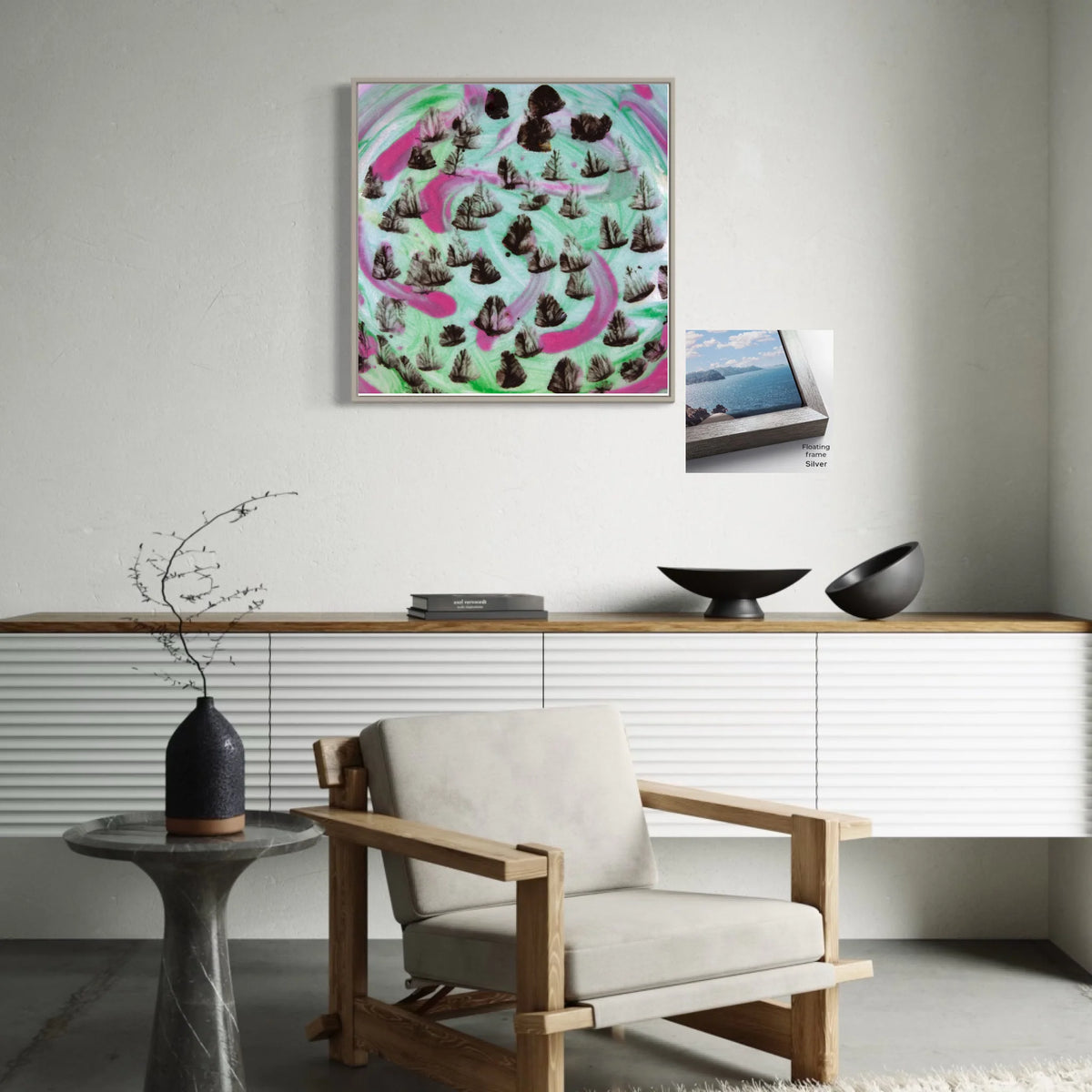 Canvas ratio 1 to 1_Floating_Silver_CP-30x30-FS