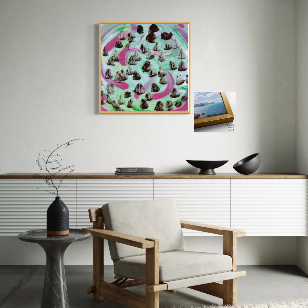 Canvas ratio 1 to 1_Floating_gold_CP-30x30-FG