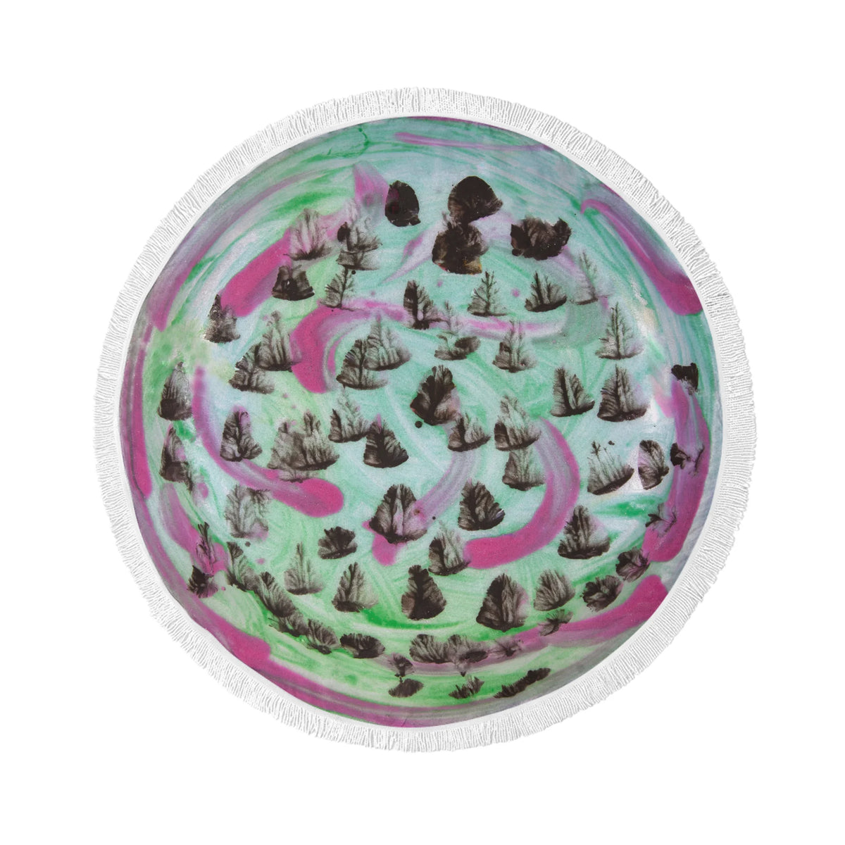 Round Beach Towel Abstract Designs, D-2517, 150 CM, Summer 26, Buy as is