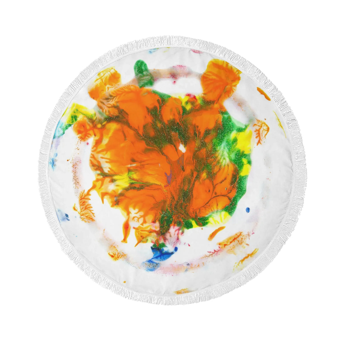 Round Beach Towel Coral Designs, D-02477, 150 CM, Spring 26, Buy as is