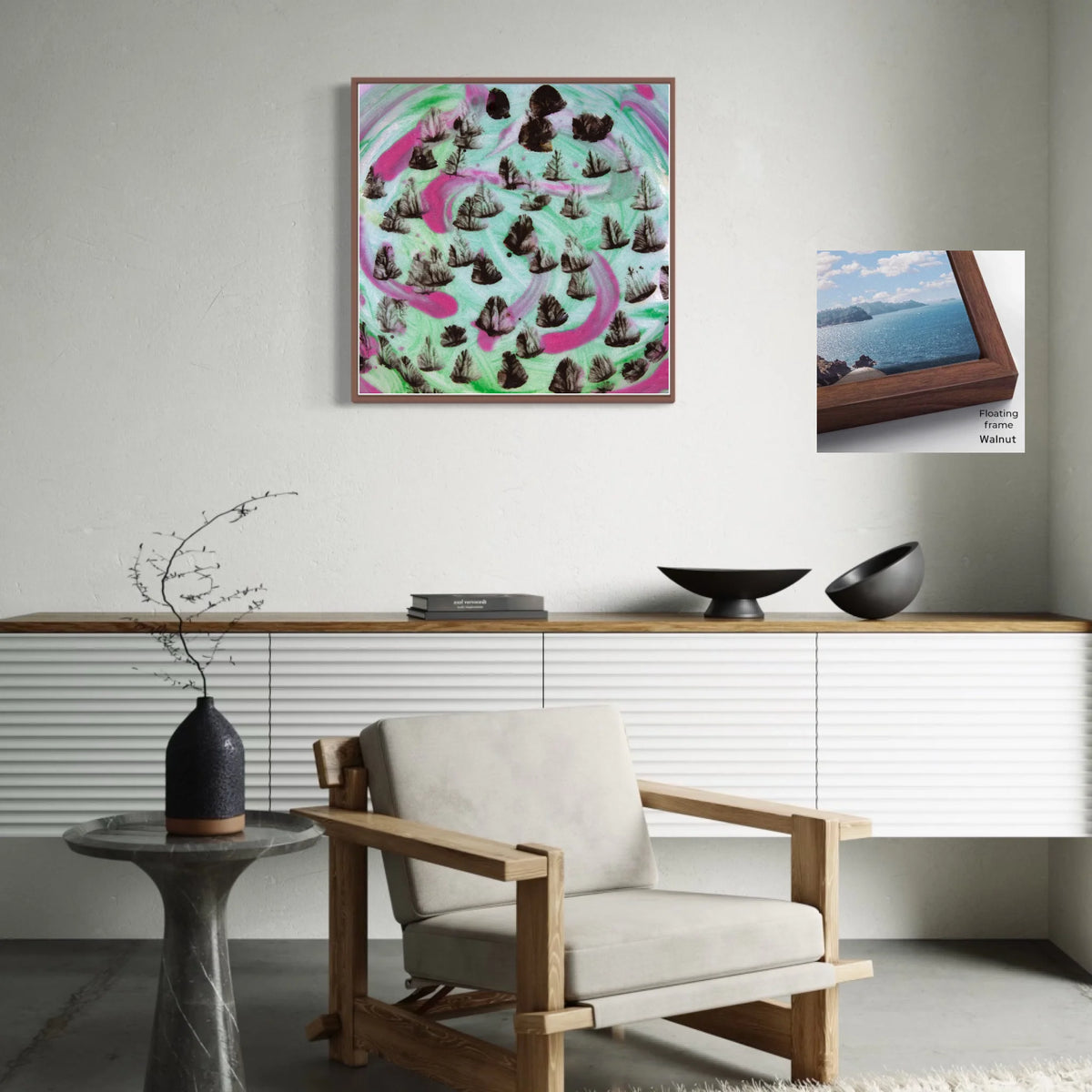 Canvas ratio 1 to 1_Floating_walnut_CP-30x30-FWa