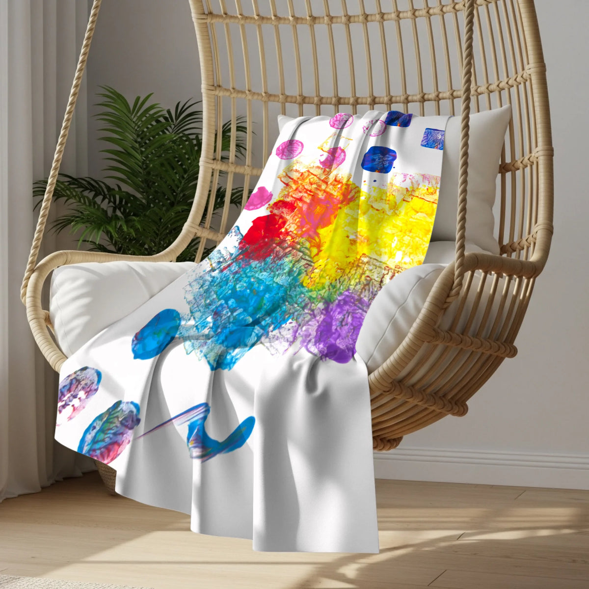 Hanging chair blanket mockup copy