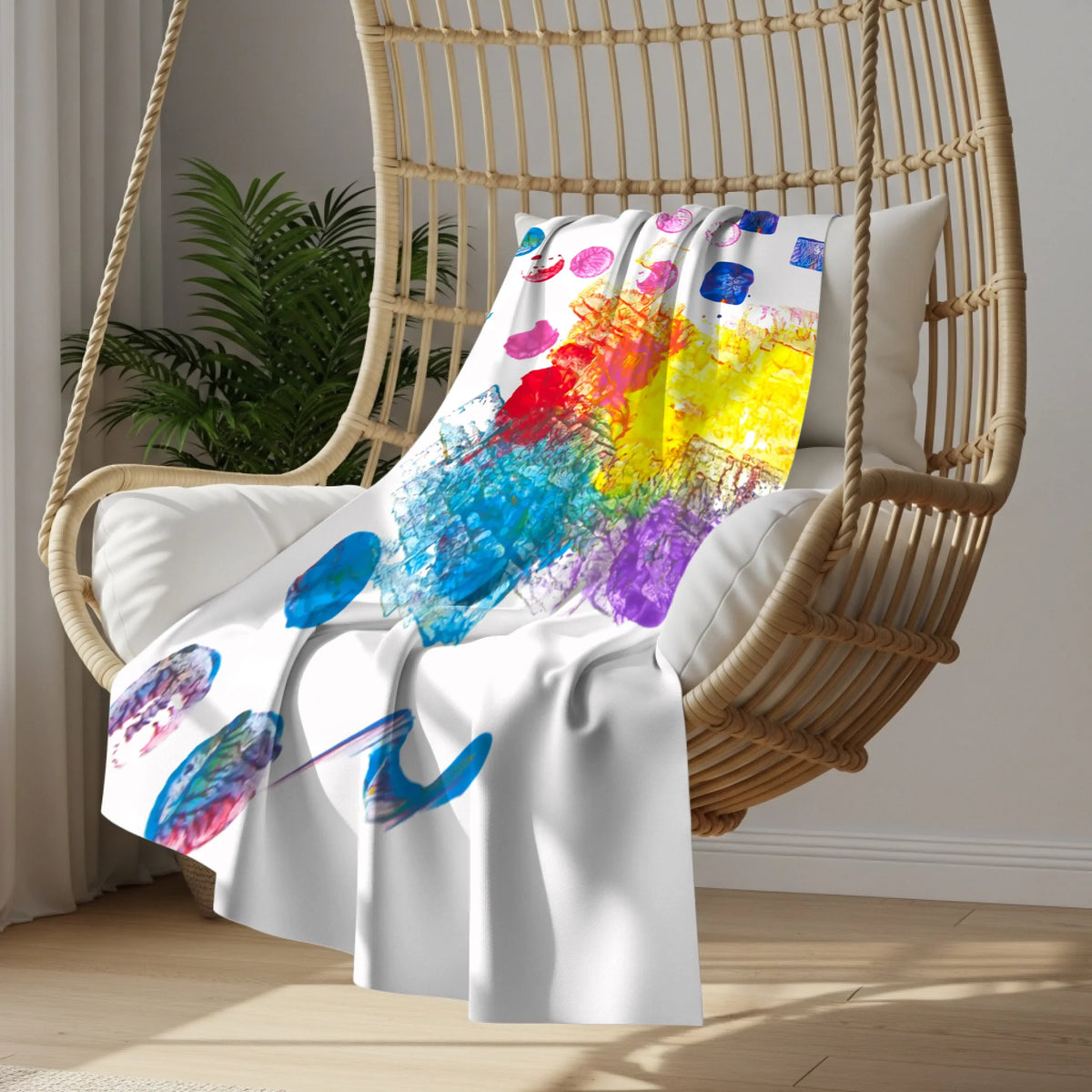 Hanging chair blanket mockup copy